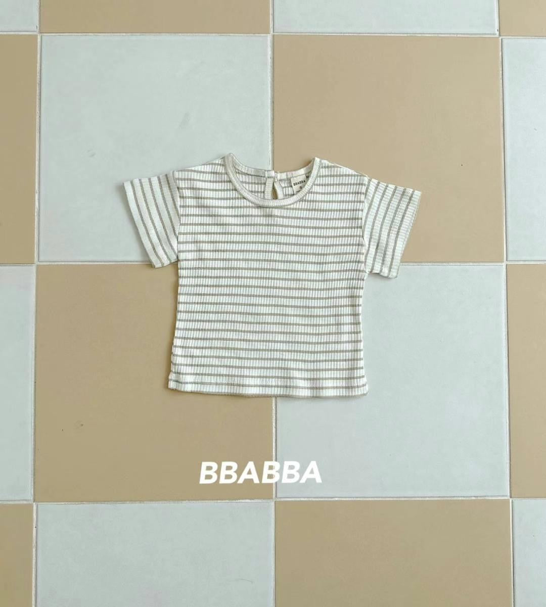 Made in Korea | Short-sleeved ribbed top | [KS26][072]