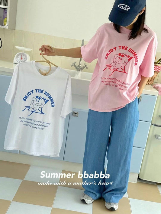 韓國製 | 曬太陽狗狗TEE(媽媽) | [KS26][039]