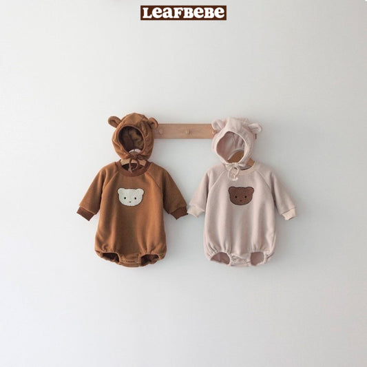 Made in Korea | Bear embroidered hoodie | [KS01][079]