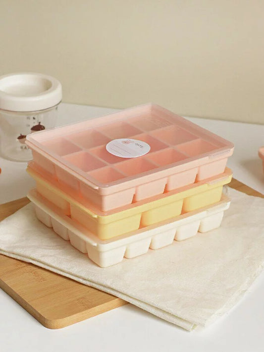 Made in Korea | Silicone baby food storage compartment with lid