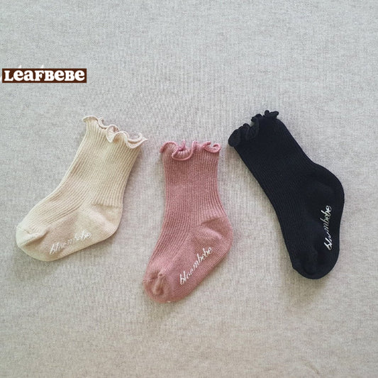 Made in Korea | Solid color straight lace stockings SET | [KS11][004]