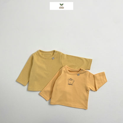 Made in Korea｜Daily bear long-sleeved top two-piece set (baby) | [KS02][080]