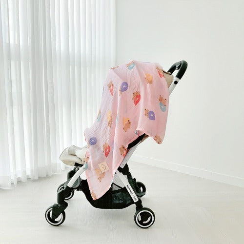 [Ready Stock] DOT TO DOT Bamboo Fiber Thin Blanket (120x120CM)