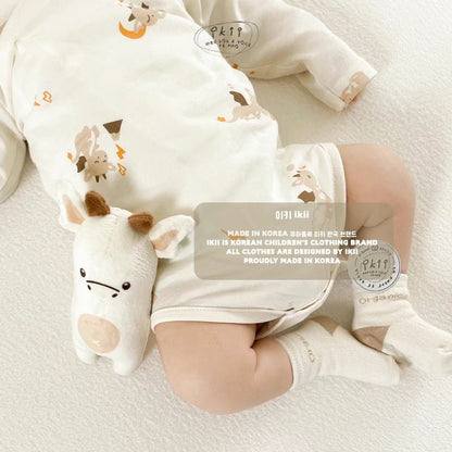 Made in Korea｜Organic cotton newborn baby animal pattern bag｜[KS04][004]