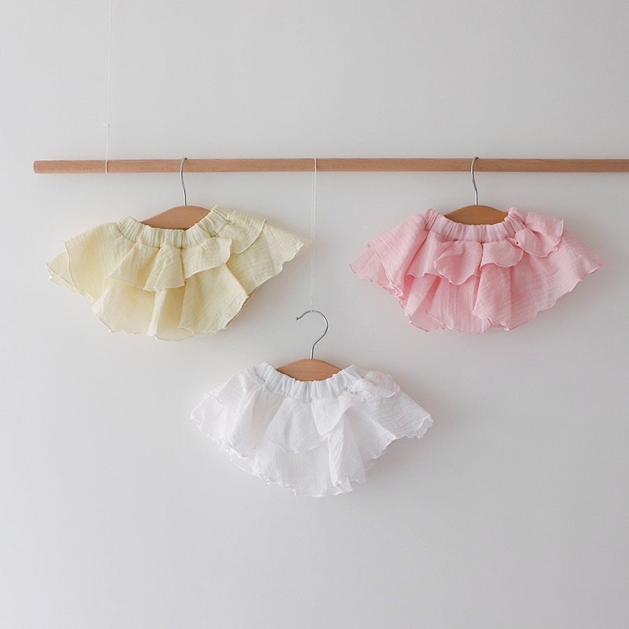 Made in Korea | Cool solid color cake skirt pants | [KS01][187]