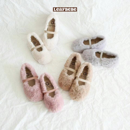 Made in Korea | Furry round toe rubber shoes | [KS13][002]