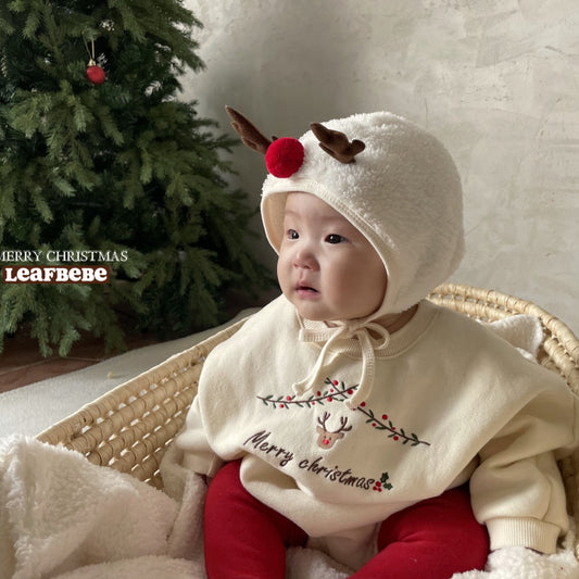 Made in Korea | Christmas deer embroidered family outfit | [KS18][002]