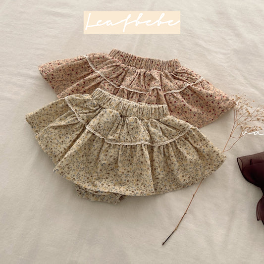 Made in Korea | Floral lace skirt | [KS17][056]