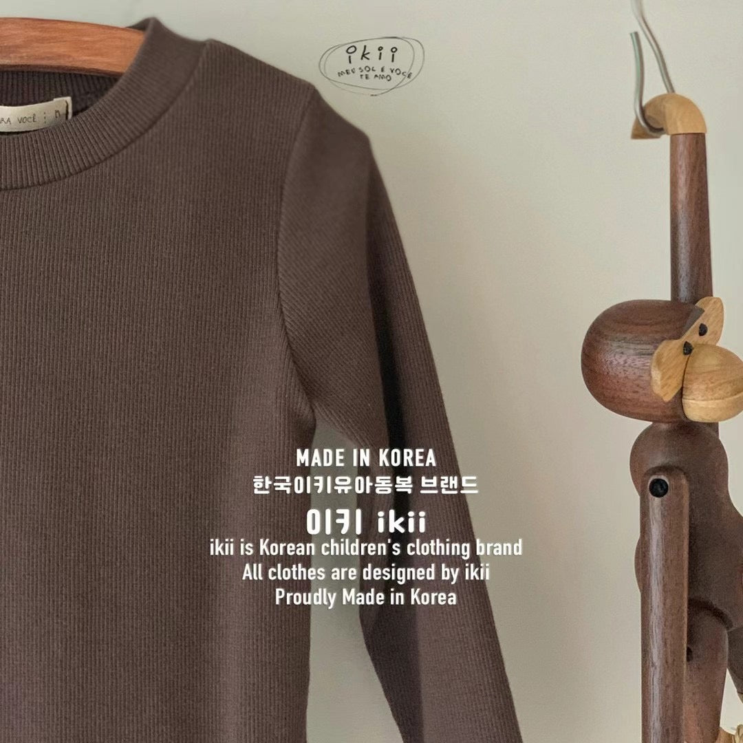 Made in Korea | Solid color inner long-sleeved top | [KS04][033]