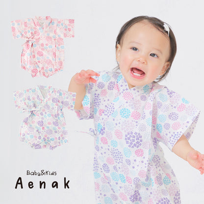 日本直送 | AENAK 花卉圖案連身褲浴衣