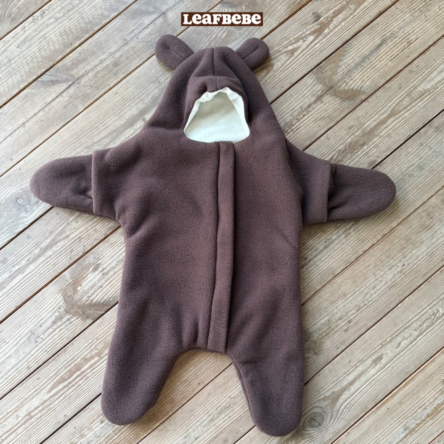 Made in Korea | Little Bear Furry Newborn Baby Sleeping Bag | [KS14][014]