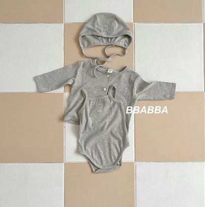 Made in Korea | Ribbed Heart Three-piece Set | [KS26][026]