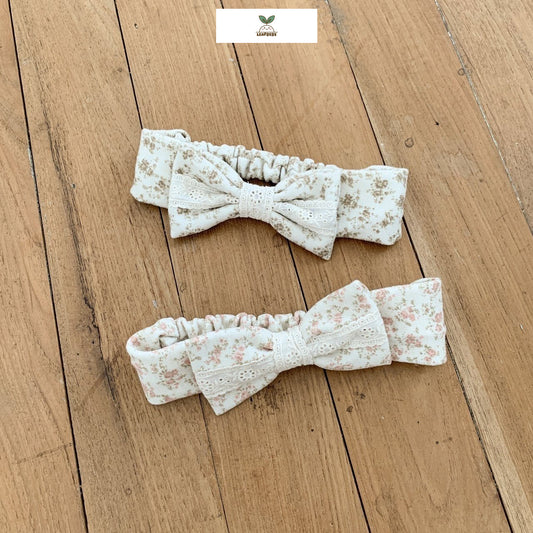 Made in Korea | Floral lace bow headband | [KS08][079]