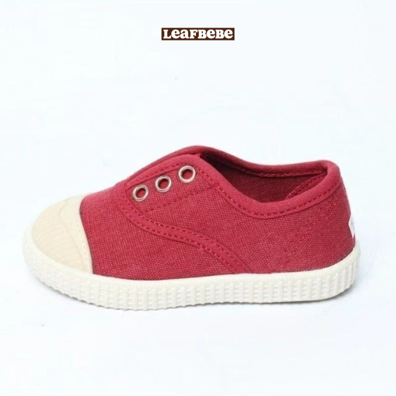 Made in Korea | Daily style solid color lazy canvas shoes | [KS13][028]